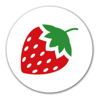 Aufkleber Erdbeere Strawberry 10cm Sticker