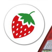 Aufkleber Erdbeere Strawberry 10cm Sticker