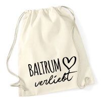Turnbeutel Baltrum verliebt 12 Liter