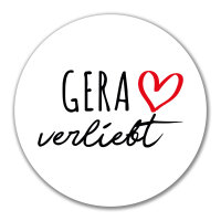 Aufkleber Gera verliebt 10cm Sticker