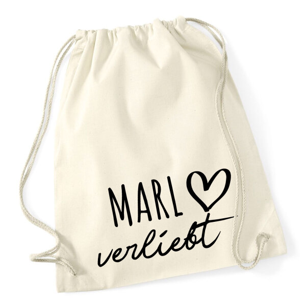 Turnbeutel Marl verliebt 12 Liter