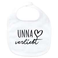 Baby Lätzchen Unna verliebt