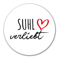 Aufkleber Suhl verliebt 10cm Sticker