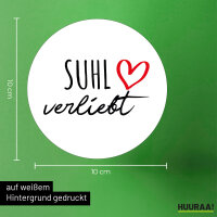 Aufkleber Suhl verliebt 10cm Sticker