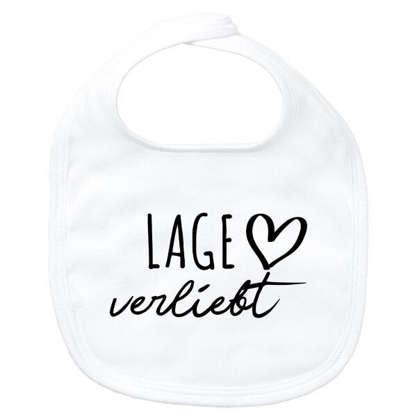 Baby Lätzchen Lage verliebt