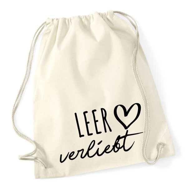 Turnbeutel Leer verliebt 12 Liter