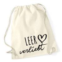 Turnbeutel Leer verliebt 12 Liter