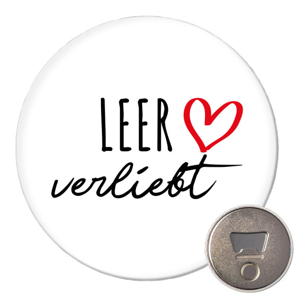 Magnet Leer verliebt 59mm Kühlschrankmagnet Flaschenöffner
