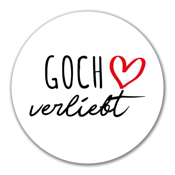 Aufkleber Goch verliebt 10cm Sticker