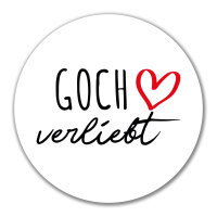 Aufkleber Goch verliebt 10cm Sticker