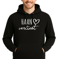 Unisex Hoodie Haan verliebt Größe S-3XL