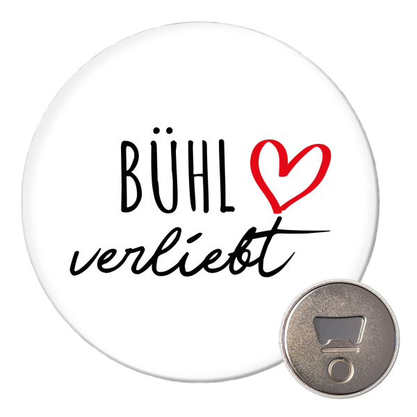 Magnet Bühl verliebt 59mm Kühlschrankmagnet Flaschenöffner
