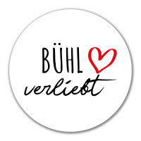 Aufkleber Bühl verliebt 10cm Sticker