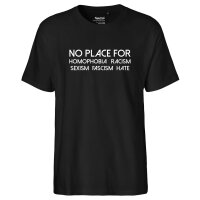 Herren T-Shirt No Homophobia Racism Hate