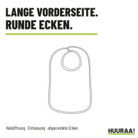Lätzchen No Homophobia Racism Hate, doppellagig