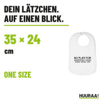 Lätzchen No Homophobia Racism Hate, doppellagig