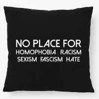 Kissen No Homophobia Racism Hate 40x40cm