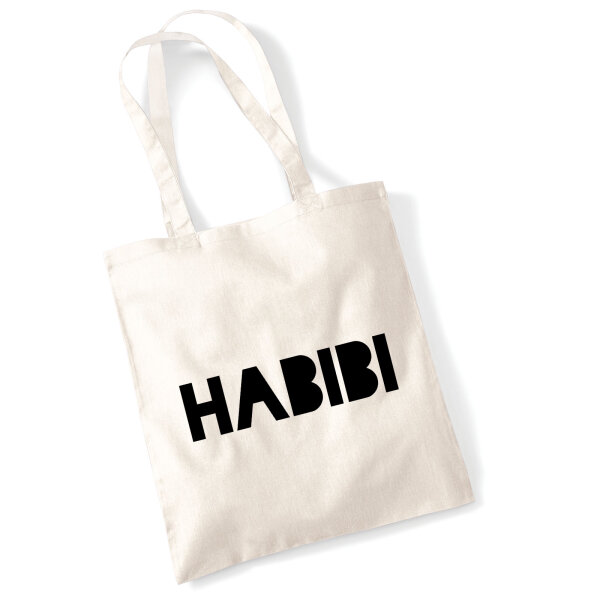 Jutebeutel Habibi Schatz Freund 10 Liter