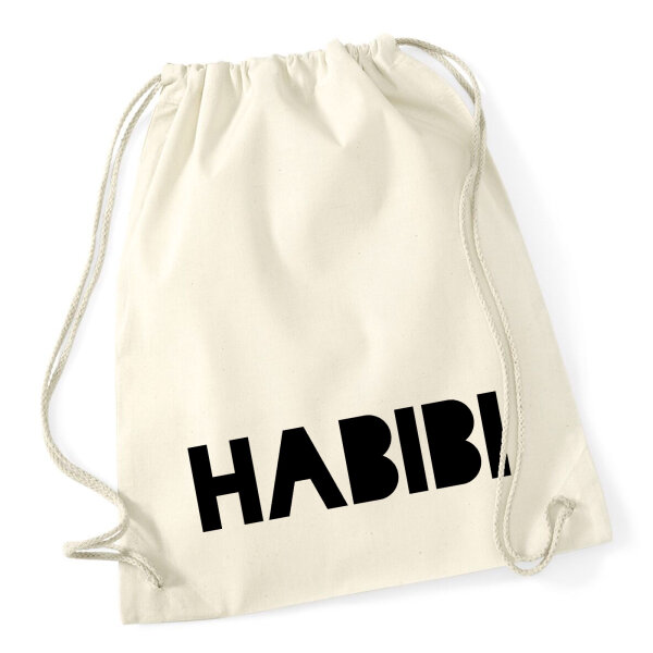 Turnbeutel Habibi Schatz Freund 12 Liter
