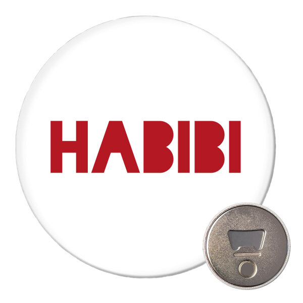 Magnet Habibi Schatz Freund 59mm Kühlschrankmagnet Flaschenöffner