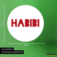 Aufkleber Habibi Schatz Freund 10cm Sticker