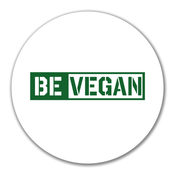 Aufkleber Be Vegan Modern 10cm Sticker