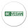 Aufkleber Be Vegan Modern 10cm Sticker