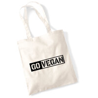 Jutebeutel Go Vegan Modern 10 Liter