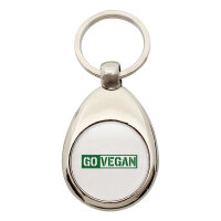 Schlüsselanhänger Go Vegan Modern
