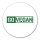 Aufkleber Go Vegan Modern 10cm Sticker