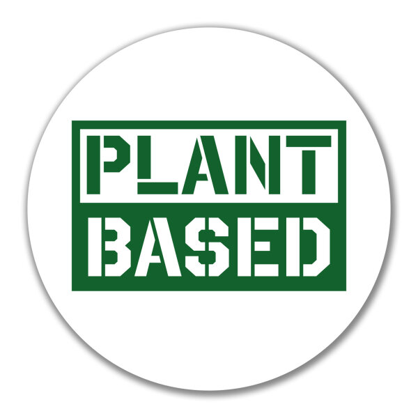 Aufkleber Plant Based Modern 10cm Sticker