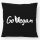 Kissen Go Vegan Blätter 40x40cm