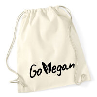 Turnbeutel Go Vegan Blätter 12 Liter