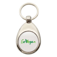 Schlüsselanhänger Go Vegan Blätter