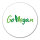 Aufkleber Go Vegan Blätter 10cm Sticker