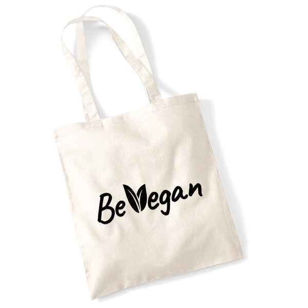 Jutebeutel Be Vegan Blätter 10 Liter