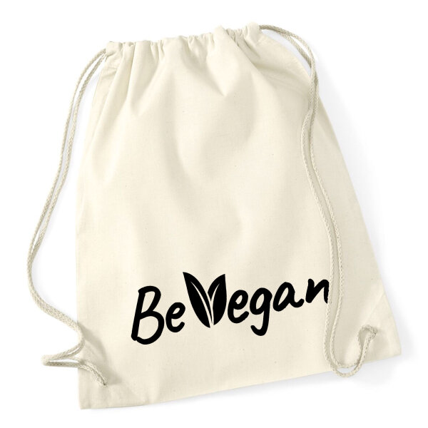 Turnbeutel Be Vegan Blätter 12 Liter