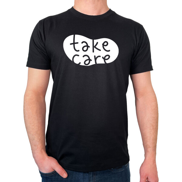 Herren T-Shirt Take Care Batch Größe S-3XL