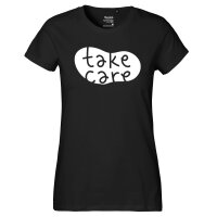 Damen T-Shirt Take Care Batch Größe XS-XXL