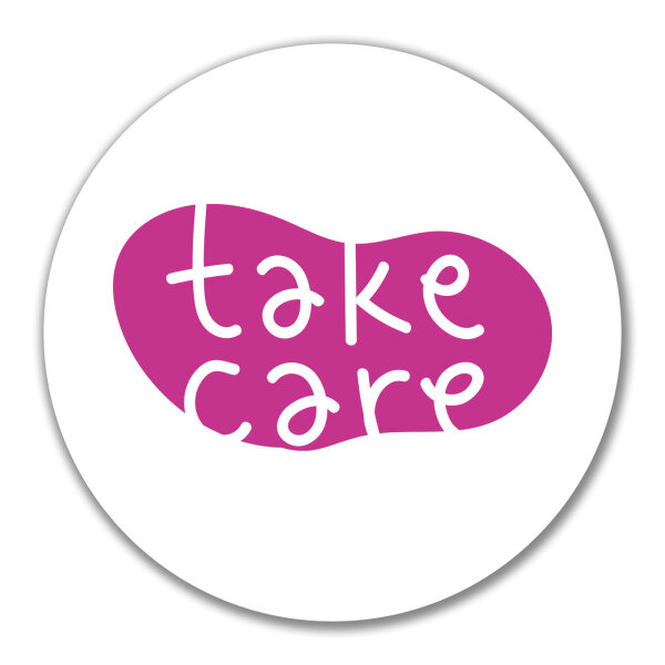 Aufkleber Take Care Batch 10cm Sticker