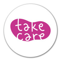 Aufkleber Take Care Batch 10cm Sticker