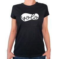 Damen T-Shirt YOLO you only live once Größe...