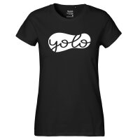Damen T-Shirt YOLO you only live once Größe...