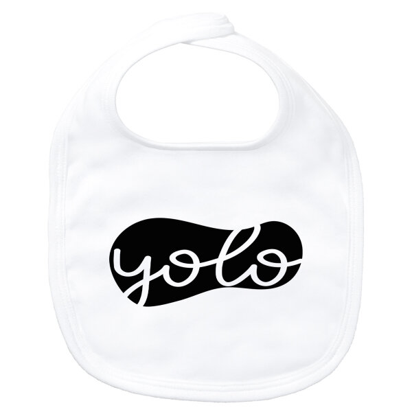 Baby Lätzchen YOLO you only live once Klettverschluss