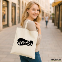 Jutebeutel YOLO you only live once 10 Liter