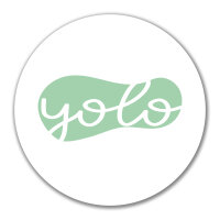 Aufkleber YOLO you only live once 10cm Sticker