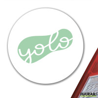 Aufkleber YOLO you only live once 10cm Sticker