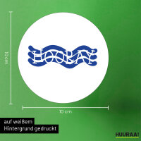 Aufkleber Hooray Hurra  10cm Sticker