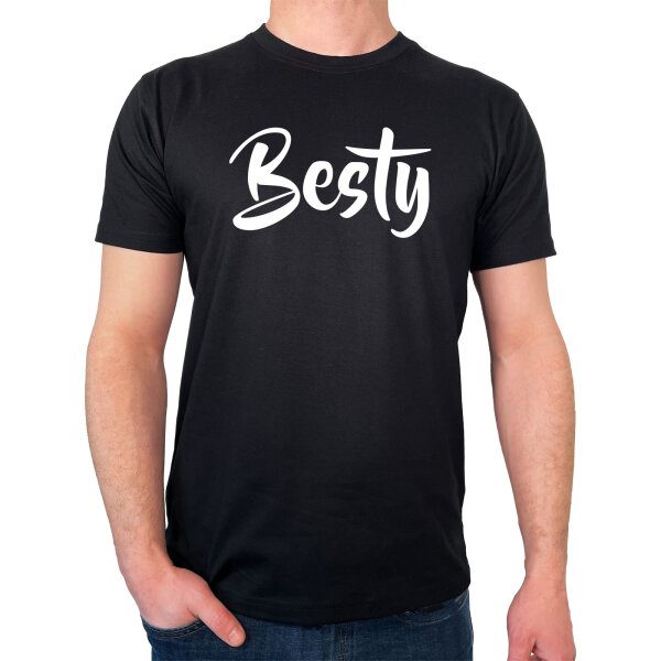 Herren T-Shirt Besty Bestie Größe S-3XL