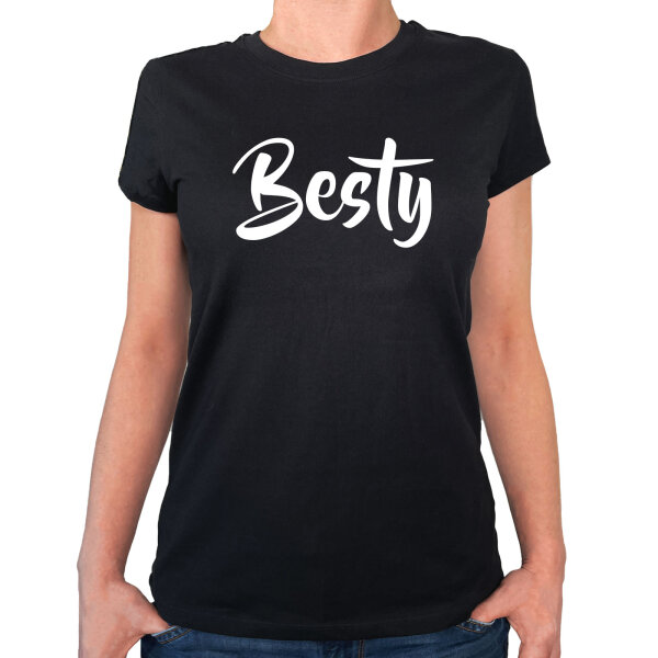 Damen T-Shirt Besty Bestie Größe XS-XXL